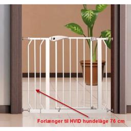 Hunddörr VIT 76 cm hög - Extra förlängning